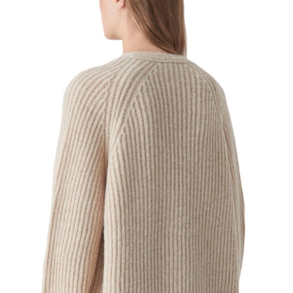 Closed Royal Baby Alpaca Sweater V Neck Oversized in Nude - Picture 12 of 13